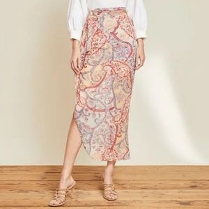 Veronica Beard Silk Kaydence Paisley Skirt - Size 2